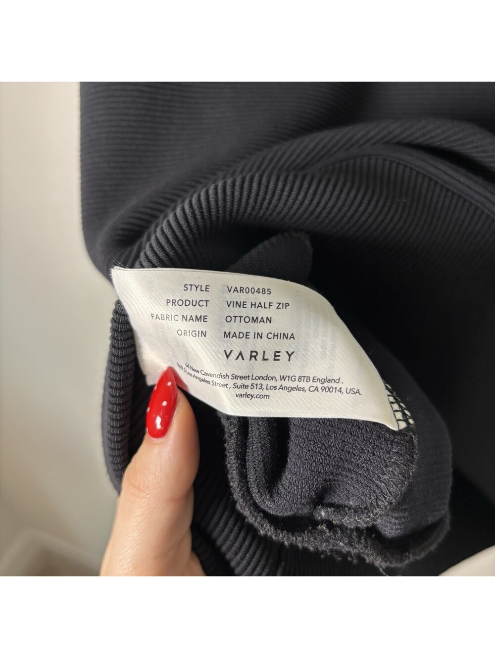 Varley Vine Half Zip Pullover Black Women’s Size S Oversized Amazing Condition - Picture 4 of 7